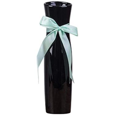 Imagem de Decoração de quarto armário de vinho enfeites de chão de mesa arranjo de flores de cerâmica bela paisagem escultura cerâmica (cor: C)