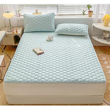 Imagem de Almofada de colchão refrescante, semi-dupla, leve, absorvente de suor, 150 * 200 cm, lavável, almofada de colchão refrescante, almofada de colchão, cor 6, almofada, almofada de cama, solteiro, capa de