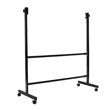 Imagem de CUTPOIY Suporte de quadro branco de metal preto ajustável de 360° com roda bloqueável para quadro apagável a seco, quadro-negro, (apenas suporte)