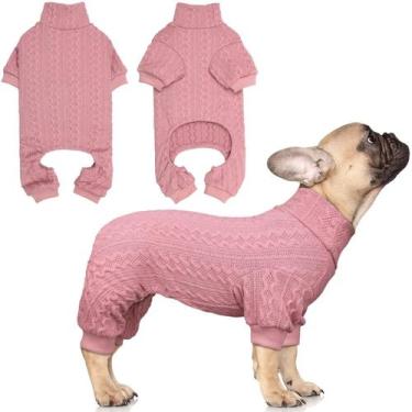 Imagem de Suéter para cães Jamktepat de gola alta tricotado para cães pequenos