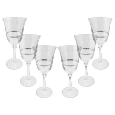 Imagem de Jogo de taças para água cristal ecológico Bohemia Angela 350ml 6 peças