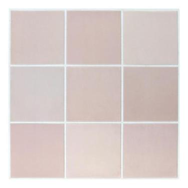 Imagem de Painéis de parede de PVC rosa fosco Tile Commomy 3D 30x30 cm