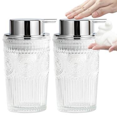 Imagem de Conjunto dispensador de sabão espumante AZMOYAC 300mL, pacote com 2 un