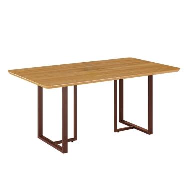 Imagem de Mesa para Sala de Jantar Retangular 160x90cm Mdf Lunna Marrom / Proa