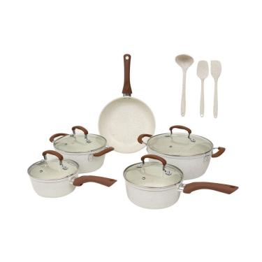 Imagem de Jogo Panelas Antiaderente Revestimento Cerâmica 8 Peças