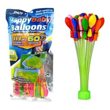 Imagem de 333 Bexigas Balão Com Enchedor De Água Gincana De Verão War