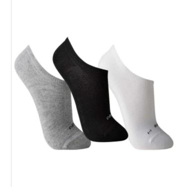 Imagem de Kit 3 Meias LUPO Sport - Preto/Cinza/Branco - 03270 | Pau a Pique