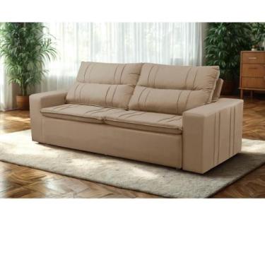 Imagem de Sofá Retrátil e Reclinável 2 lugares com Molas 1,50m Escócia Suede Mir