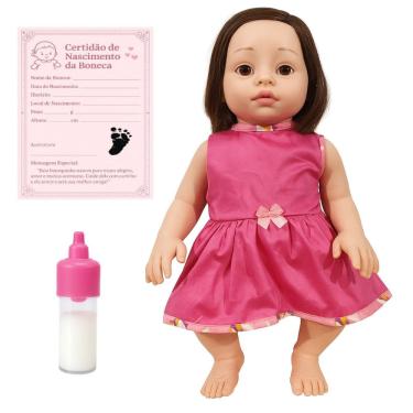 Imagem de Kit Boneca Baby Isa Loira Sid Nyl Brinquedo Bebê C/ Certidão
