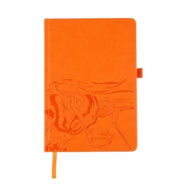 Imagem de Onigiri Notebooks - Bleach Ichigo | Caderno de couro vegano anime A5 capa dura | Papel creme de seda 120GSM | Grade de pontos de 7 mm