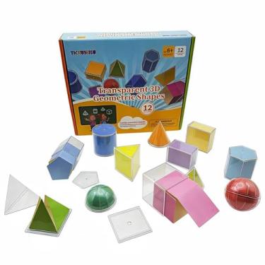 Imagem de Snap Cubes Manipulativos de Matemática | Conjunto de Geometria | Manipulativos de Formas 3D | Sólidos Geométricos | Formas 3D para Ensino | Materiais para Educação em Casa | Auxiliares de Professores