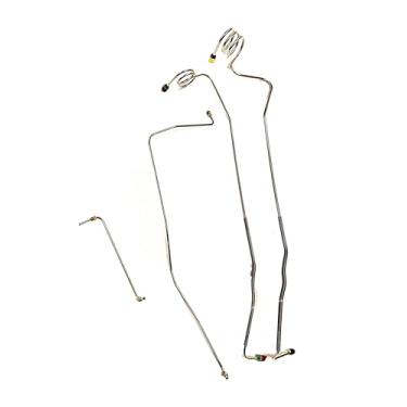 Imagem de Kit de linha de freio dianteiro de aço inoxidável. Cilindro mestre para rodas dianteiras. Serve para 1973-1980 2 wd disco de potência de 1/2 tonelada