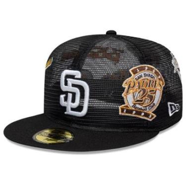 Imagem de Boné New Era 59Fifty Fitted San Diego Padres Mesh Masculino-Masculino