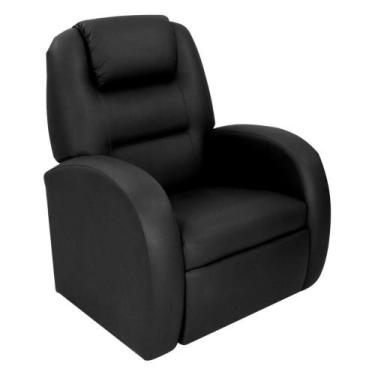 Imagem de Poltrona Retrátil e Reclinável 80cm Com Material Sintético Multimóveis