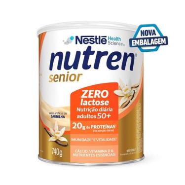 Imagem de Nutren Senior Zero Lactose Baunilha - 740g - (Nestle), Baunilha