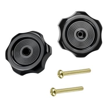 Imagem de NBUNYOU Eixo preto de 1/5.1 cm, puxadores de plástico para janelas de 6,5 cm de diâmetro, para H711, maçaneta de janela e ventilação para janelas de campismo, puxadores de reposição para trailers