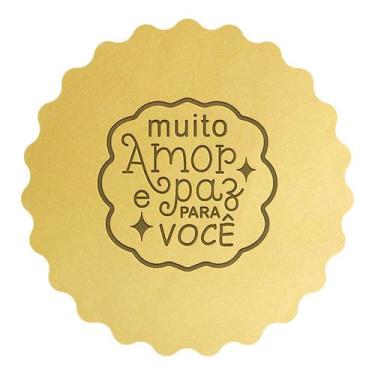 Imagem de Cortador Biscoito Frase Muito Amor e Paz Para Você - DOCE IMPRESSO, 11