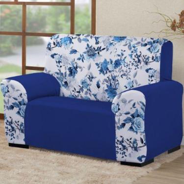 Imagem de Capa para de sofá 2 lugares Coladinha Mista 1PEÇA AVULSA Decoração par