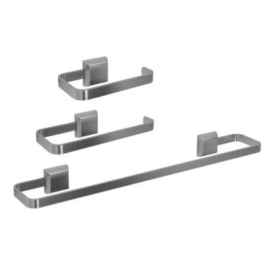 Imagem de Kit De Acessórios Para Banhos Banheiros 3 Peças Luxo - EmShopweb