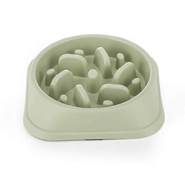 Imagem de WHY Tigela para animais de estimação divertido alimentador lento conjunto de tigelas para cães alimentador interativo comendo lentamente filhotes tigela pet bloat stop comida de gato alimentação