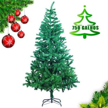 Imagem de Árvore De Natal Grande Pinheiro 180 Cm 750 Galhos Verde - Rocie