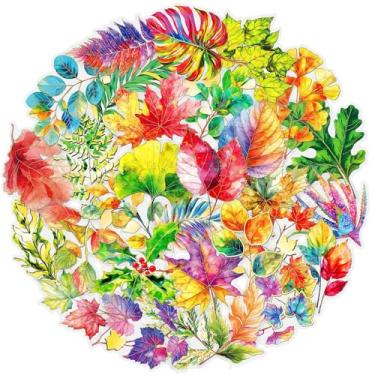 Imagem de Adesivos exclusivos de folhas para meninas, meninos, adolescentes, 30 peças| Adesivos PET à prova d'água para laptop, garrafa de água, celular, tablet, bagagem, caderno, scrapbook, carro, pacote de