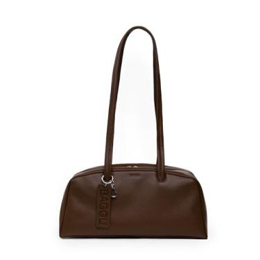 Imagem de BAGGU Bolsa Bowler de couro reciclado - marrom