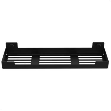 Imagem de Porta Shampoo Suporte Organizador Banheiro Preto Fosco ELG