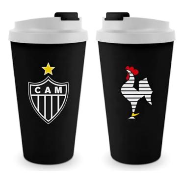 Imagem de Copo Atlético Mineiro 500ml Com Tampa Café Licenciado