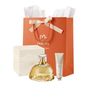 Imagem de Presente Natura Aura Alba (Perfume + Creme para Mãos + Sacola Especial de Presente)