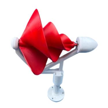 Imagem de Wswqop Gerador de Turbina Eólica Espiral, Modelo de Gerador Eólico Espiral, Peças de Reposição Diretas, Trifásico, Sem Escovas, para Fazendas Ao Ar Livre, Vermelho