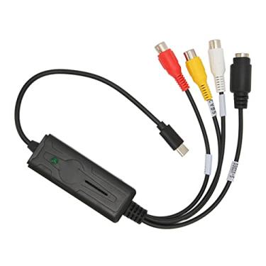 Imagem de Placa de Captura de Vídeo de Som Tipo C Adaptador Conversor USB AV S Vídeo Em Formato Completo Entradas de Vídeo Brilho Contraste Saturação Ajuste de Matiz