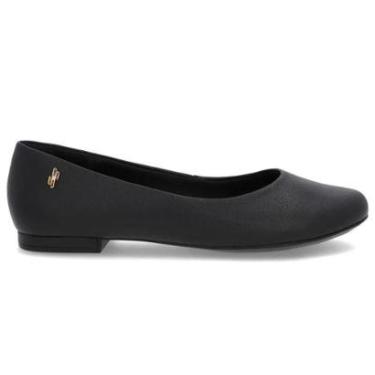 Imagem de Sapatilha Feminina Couro Preto Usaflex AE38021-Feminino