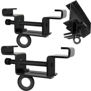 Imagem de I Beam Clamp Braçadeira de viga de aço resistente para bolsa pesada adequada I-Beam 10.2 cm a 16.5 cm, pode suportar 362 kg, equipada com ferramentas hexagonais (duas)