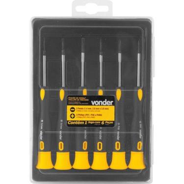 Imagem de Chave Fenda-phillips Precisao 6 Peças - Vonder