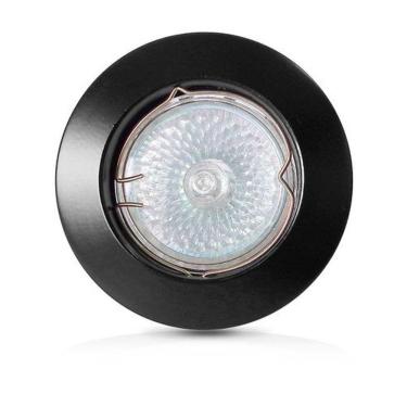 Imagem de Mini Spot De Embutir Preto Com Led 3W Da Lâmpada Branco Quente 3000K