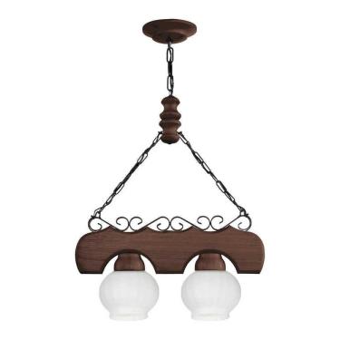 Imagem de Lustre Canga Envelhecido 2 Lâmpadas 402E