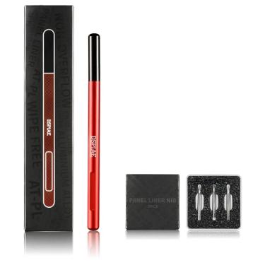 Imagem de DSPIAE Caneta de linha penal de alumínio – alumínio e aço inoxidável, ferramenta de forro de painel de alta precisão para kits Gundam e modelo, fluxo de tinta suave, fácil de limpar