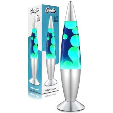 Imagem de Jambo Lâmpada de movimento de 40,64 cm (azul com cera amarela/verde, 40,64 cm) I Linda lâmpada líquida I Entertaining para adultos e crianças, I