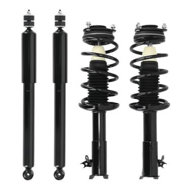 Imagem de maXpeedingrods Amortecedores dianteiros e traseiros para Honda Civic 2006-2011 Acura CSX 2006-2011, 172287 172286 45609 Amortecedores completos com conjunto de mola helicoidal