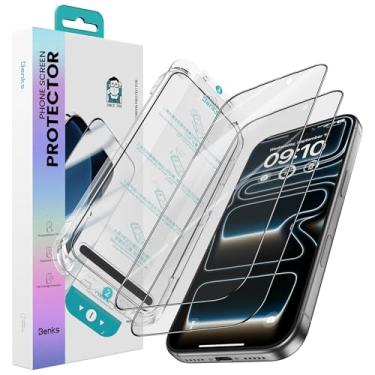 Imagem de BENKS Protetor de tela fosco para iPhone 17 Pro Max [2 unidades], vidro temperado de cobertura total, antirreflexo e anti-impressões digitais, fácil instalação com remoção automática de poeira, sem