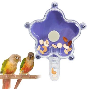 Imagem de BNOSDM Brinquedos de forrageamento para pássaros, comedouros, periquito, gaiola de pássaro, brinquedos giratórios, brinquedo de enriquecimento de pássaros para papagaio verde bochecha conure calopsita