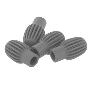 Imagem de barenx 4 peças de baquetas silenciosas para tambor com ponta silenciosa, acessório para prática de percussão, baquetas de substituição silenciosas - cinza