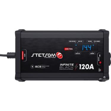 Imagem de Fonte e Carregador Stetsom 120A SCS 12 Volts com Voltímetro e Amperíme