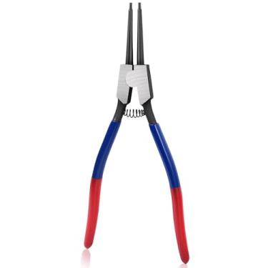 Imagem de GOLD DEER Alicates de anel de pressão de 33 cm Alicate externo de anel de retenção de pressão de precisão resistente alicate de anel de retenção de mandíbula reta para remoção de anel de retenção e