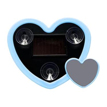 Imagem de Generic Luz ambiente LED em formato de coração para carro, decoração automotiva com modos selecionáveis, elegante para janela triangular ou traseira, Azul Claro