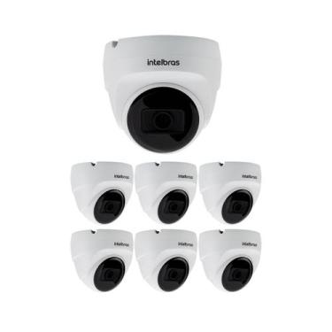 Imagem de Kit 7 Câmera Multi HD 2 Megapixels 20m com Áudio VHD 1220 D MIC Intelb
