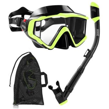 Imagem de Equipamento de mergulho Conjunto de snorkel Aegend Dry Snorkel para ad