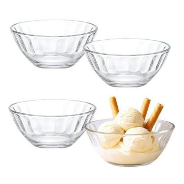 Imagem de Jogo 4 Potes De Sobremesa Tigela Bowl Taça De Vidro 250ml - Wellmix, C