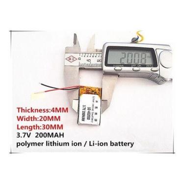 Imagem de Bateria 3,7v 200mah Polímero Lítio Li-po Recarregável 402 - BGB ENERGY
